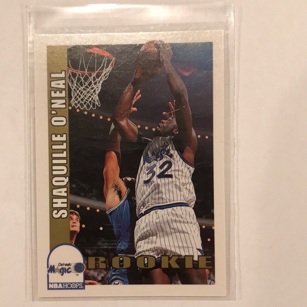 1992-93 NBA Hoops Shaquille O’Neal Rookie Basketball Card #442